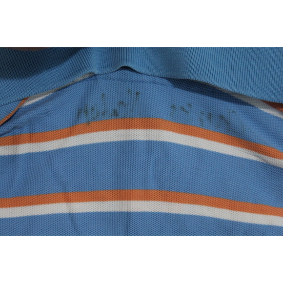 Brooks Brothers Men Shirt Blue Orange Striped Collared Shirt Size XL - Picture 9 of 10